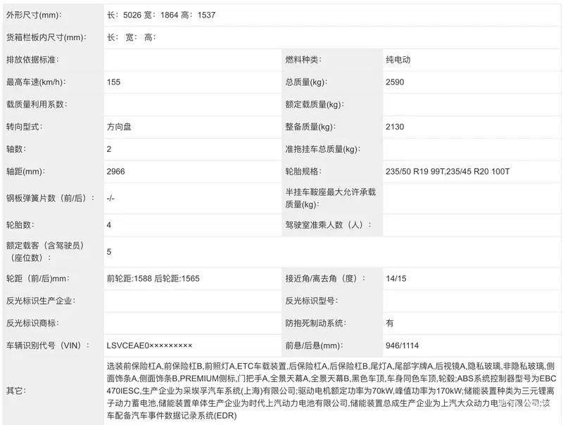 2024年将上市重点新能源轿车汇总小米SU7仰望U7领衔(图32)